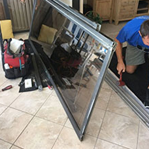 sliding glass door frame repair Napa
